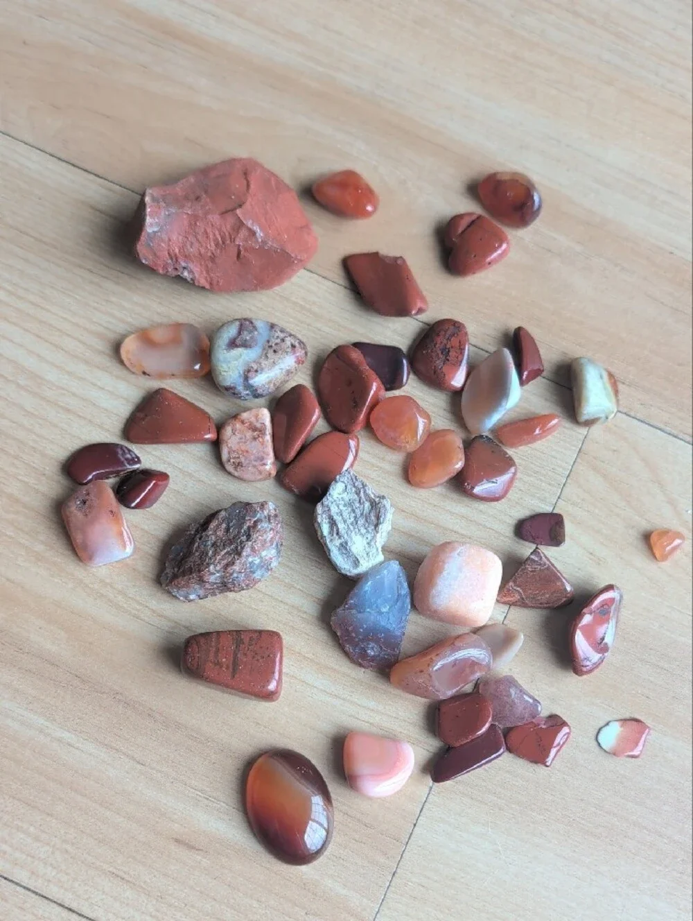 5lb Natural Gemstone & Crystal Collection w/ Storage Case | Tumbled & Raw Minera